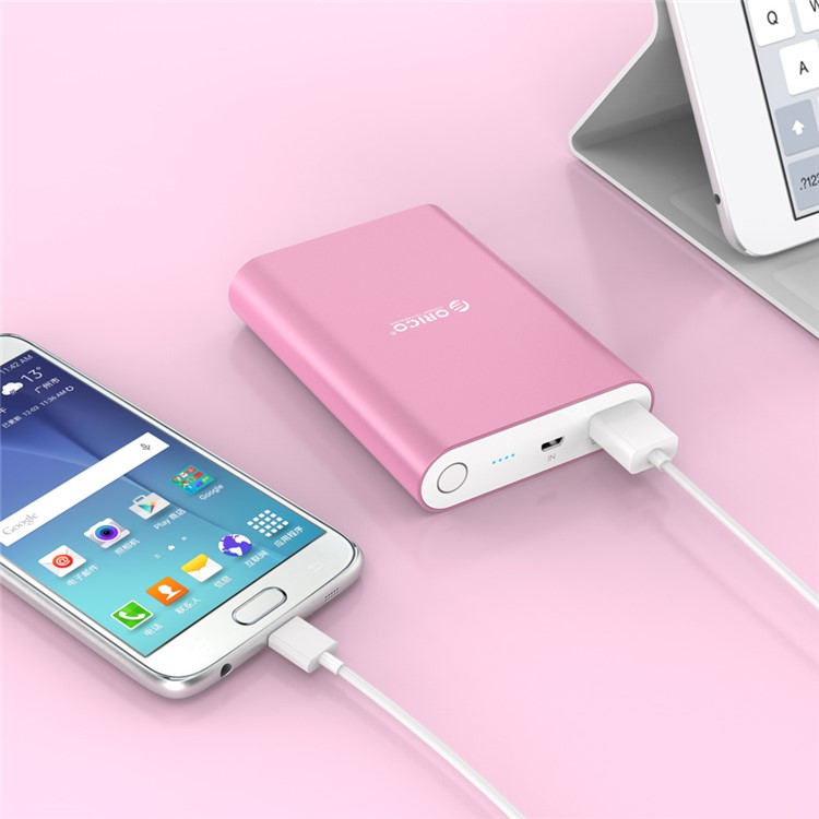 ORICO Q1 10400mAh 2A QC2.0 Quick Charge Power Bank for iPhone Samsung - Pink-4