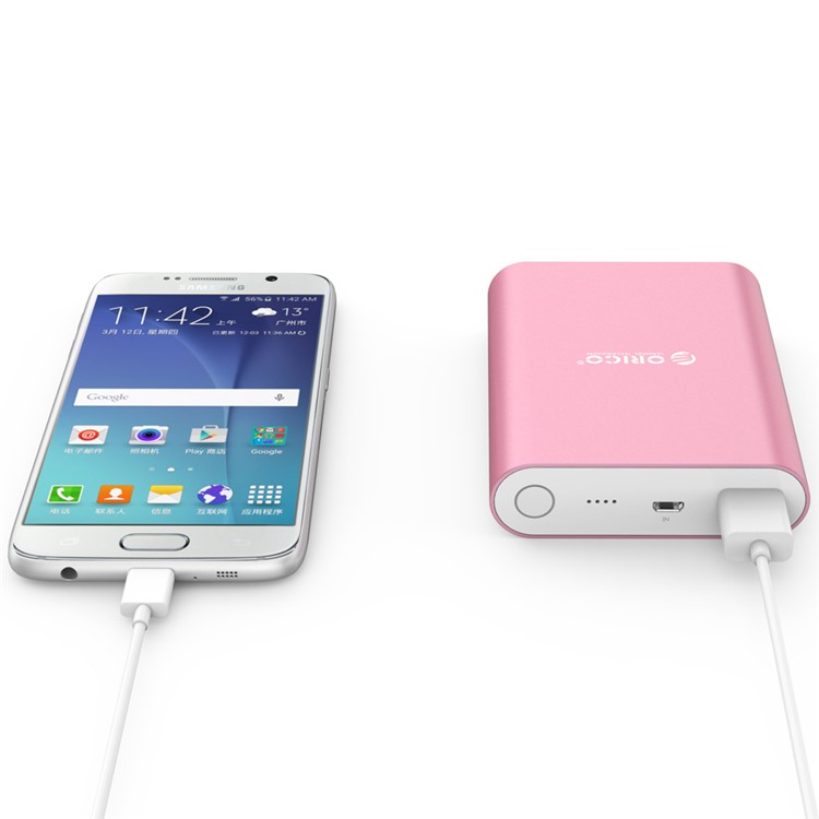 ORICO Q1 10400mAh 2A QC2.0 Quick Charge Power Bank for iPhone Samsung - Pink-6