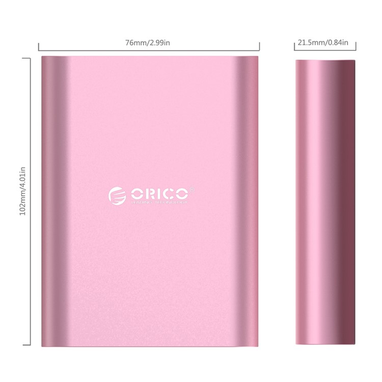 ORICO Q1 10400mAh 2A QC2.0 Quick Charge Power Bank for iPhone Samsung - Pink-7