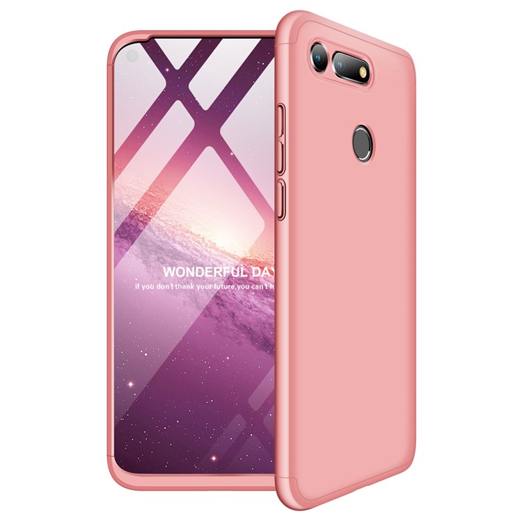 GKK Detachable 3-Piece Matte Hard PC Case for Huawei Honor View 20 / Honor V20 - Rose Gold-1