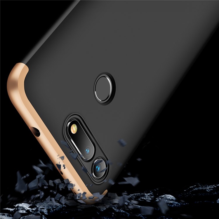 GKK Detachable 3-Piece Matte Hard PC Case for Huawei Honor View 20 / Honor V20 - Gold / Black-3