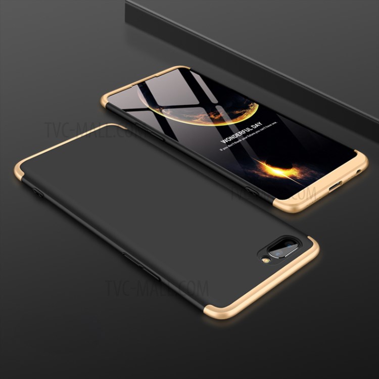 GKK Detachable 3-Piece Matte Hard PC Case for Huawei Honor View 20 / Honor V20 - Gold / Black-5