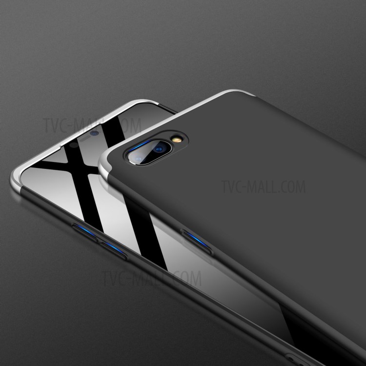 GKK Detachable 3-Piece Matte Hard PC Case for Huawei Honor View 20 / Honor V20 - Silver / Black-7