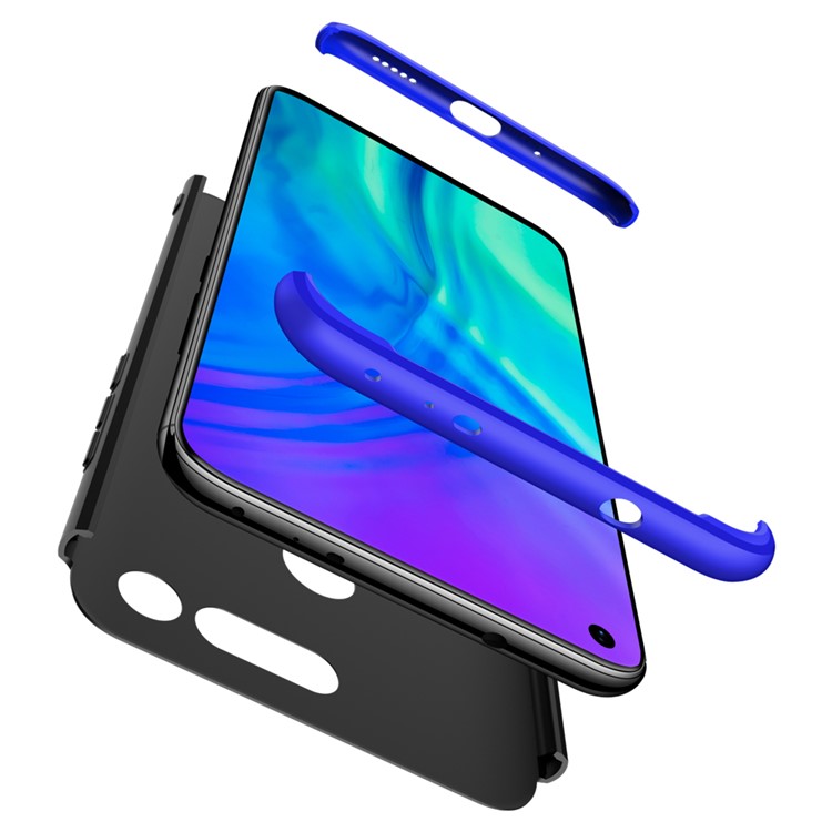 GKK Detachable 3-Piece Matte Hard PC Case for Huawei Honor View 20 / Honor V20 - Blue / Black-2