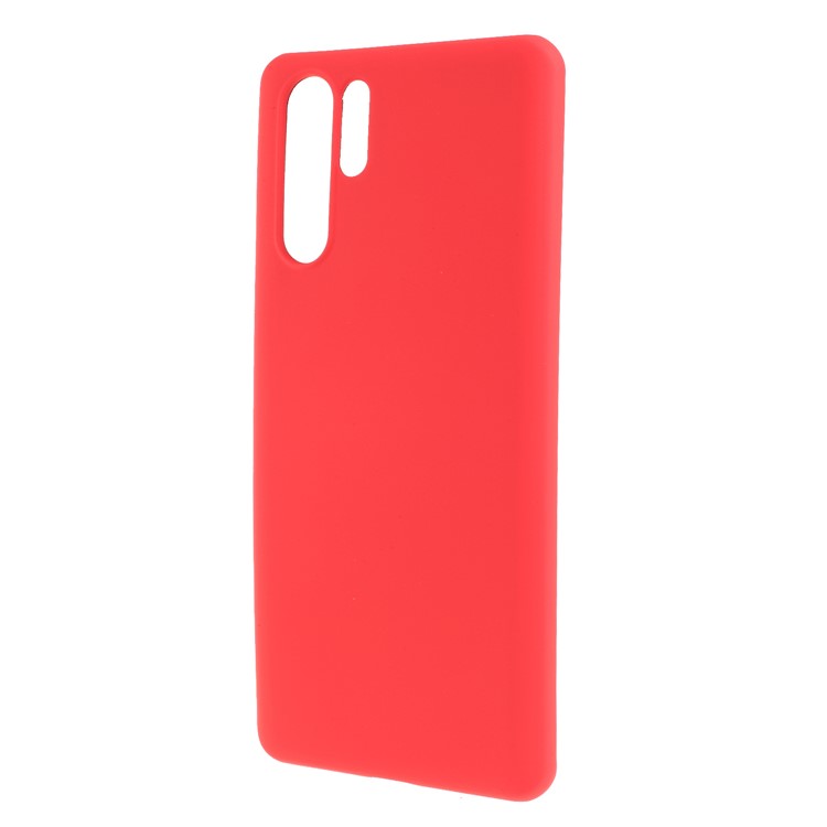 Liquid Silicone Soft Cell Phone Case for Huawei P30 Pro - Red-2