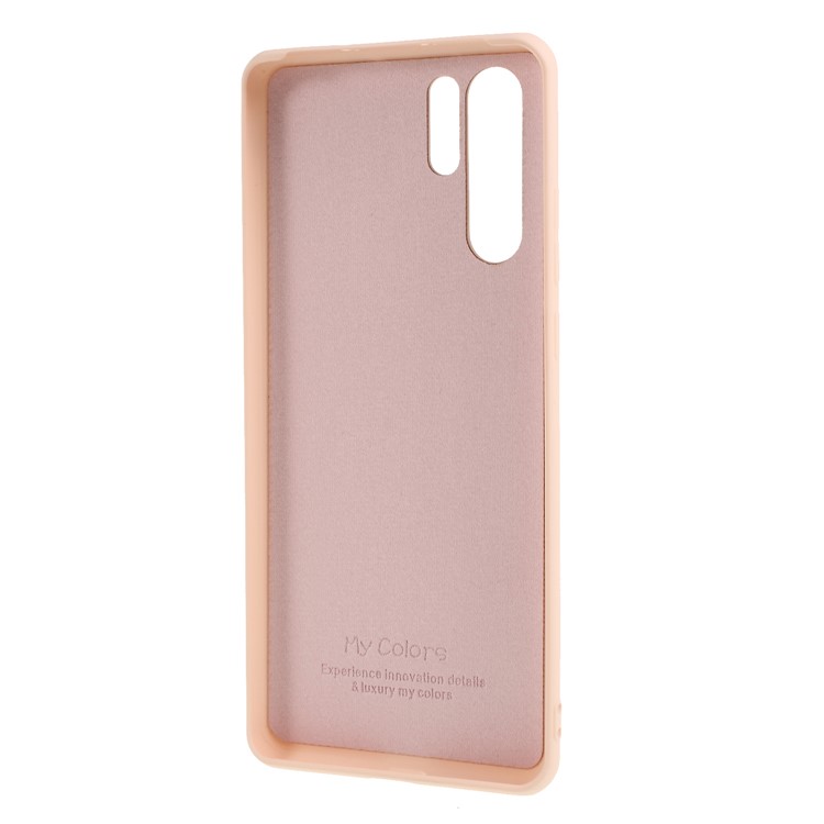 Liquid Silicone Soft Cell Phone Case for Huawei P30 Pro - Pink-3