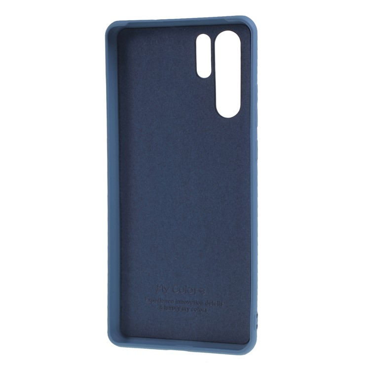 Liquid Silicone Soft Cell Phone Case for Huawei P30 Pro - Blue-3