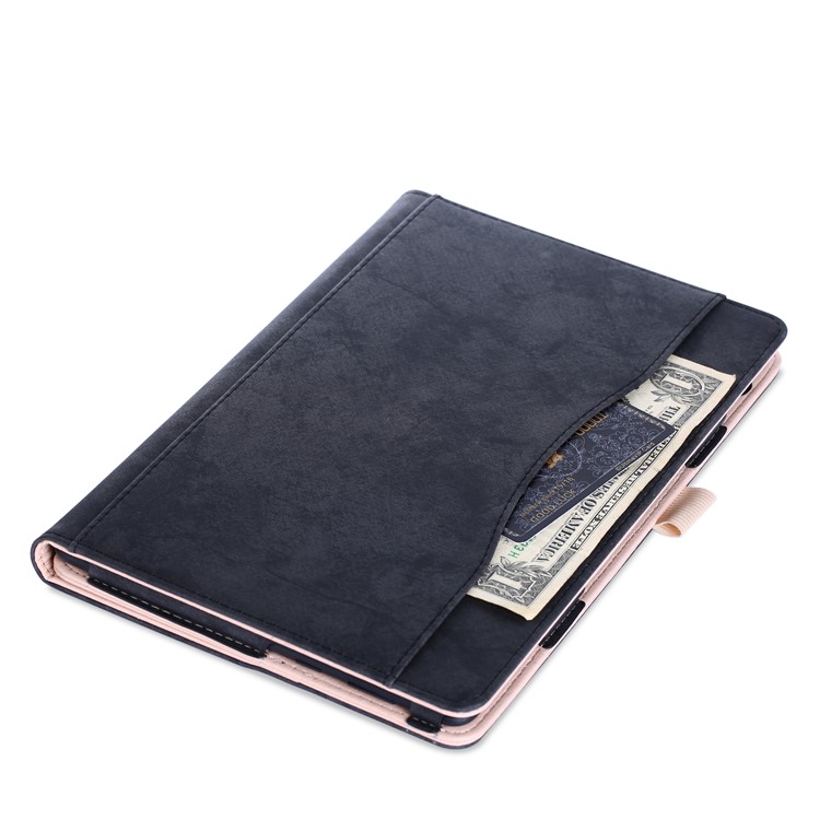 Front Pocket PU Leather Smart Cover with Stand for Huawei MediaPad T5 10/MediaPad M5 lite 10 - Black-4