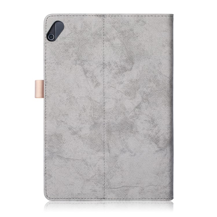 Front Pocket PU Leather Smart Cover with Stand for Huawei MediaPad T5 10/MediaPad M5 lite 10 - Grey-2