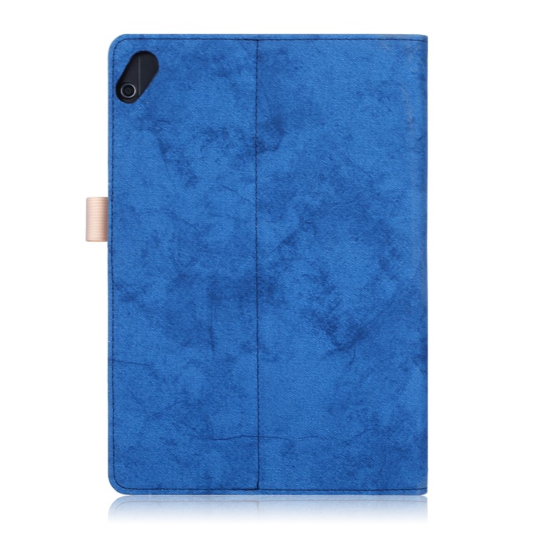 Front Pocket PU Leather Smart Cover with Stand for Huawei MediaPad T5 10/MediaPad M5 lite 10 - Blue-2
