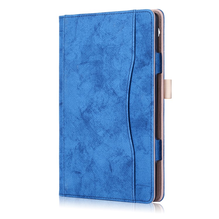Front Pocket PU Leather Smart Cover with Stand for Huawei MediaPad T5 10/MediaPad M5 lite 10 - Blue-3