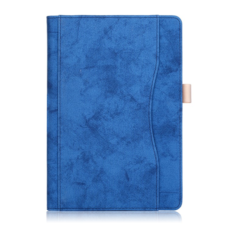 Front Pocket PU Leather Smart Cover with Stand for Huawei MediaPad T5 10/MediaPad M5 lite 10 - Blue-8