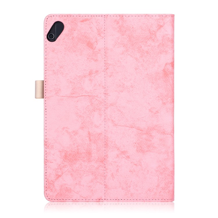 Front Pocket PU Leather Smart Cover with Stand for Huawei MediaPad T5 10/MediaPad M5 lite 10 - Pink-2