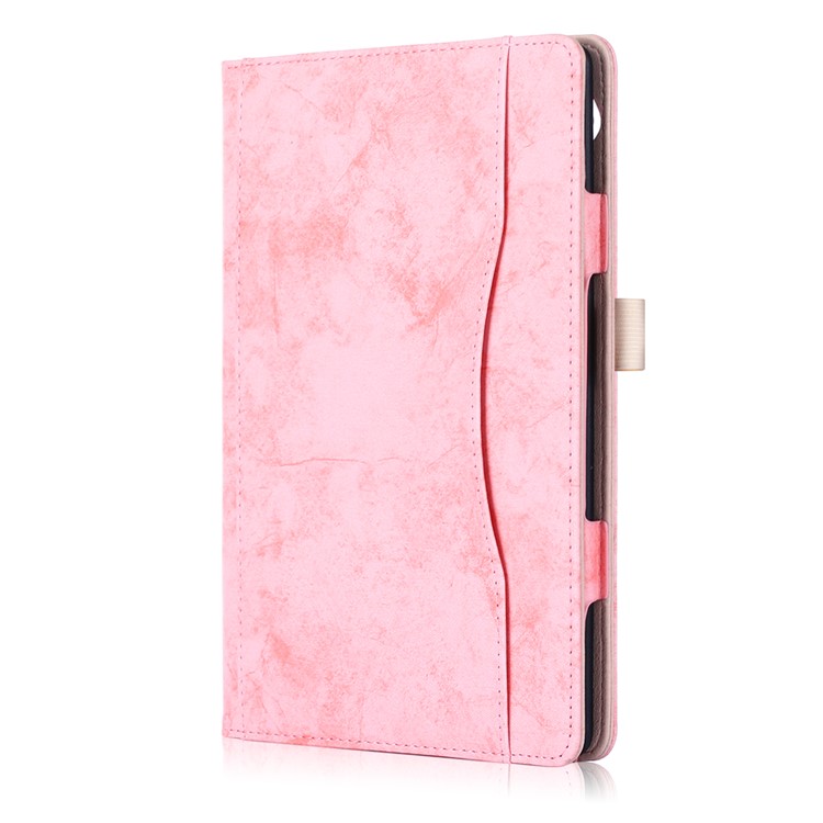 Front Pocket PU Leather Smart Cover with Stand for Huawei MediaPad T5 10/MediaPad M5 lite 10 - Pink-3
