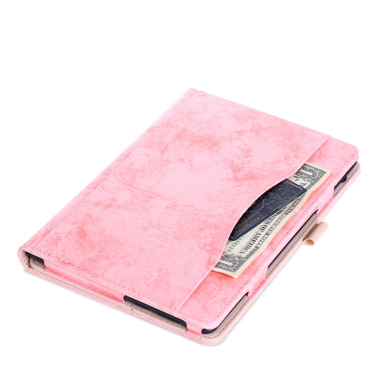 Front Pocket PU Leather Smart Cover with Stand for Huawei MediaPad T5 10/MediaPad M5 lite 10 - Pink-5