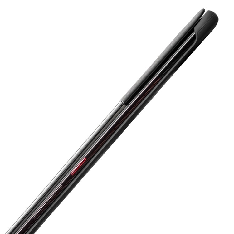 QIALINO Litchi Texture Genuine Leather Phone Shell with View Window for Huawei Mate 20 Pro - Black-4