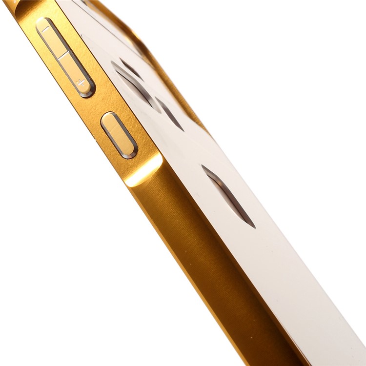 For Huawei P9 Slide-on Metal Bumper Acrylic Back Case Cover - Gold-6