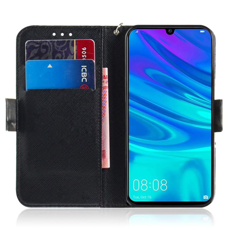 Pattern Printing Light Spot Decor Leather Wallet Case for Huawei P Smart (2019) - Panda Pattern-8