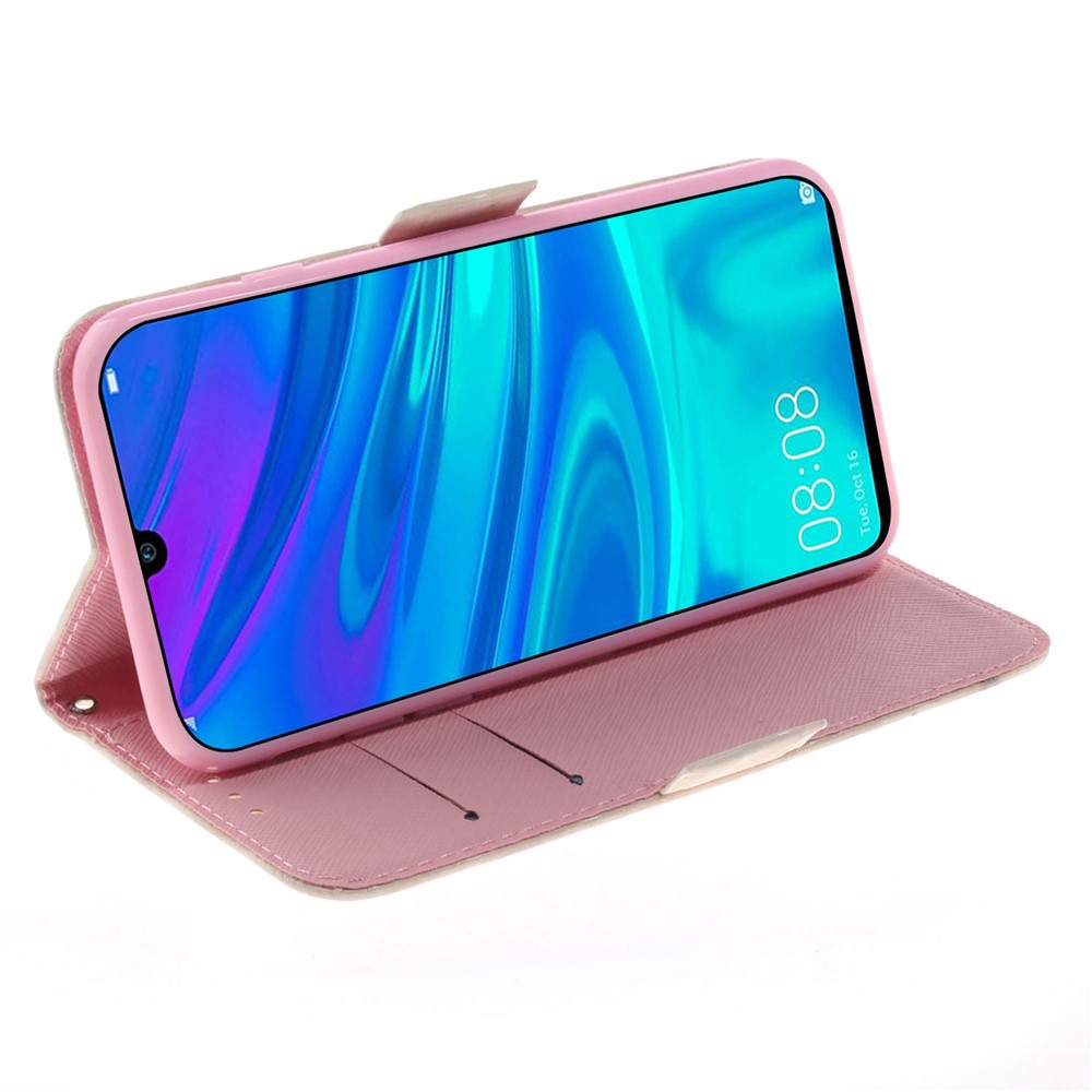 Pattern Printing Light Spot Decor Leather Wallet Case for Huawei P Smart (2019) - High-heeled Shoes-6