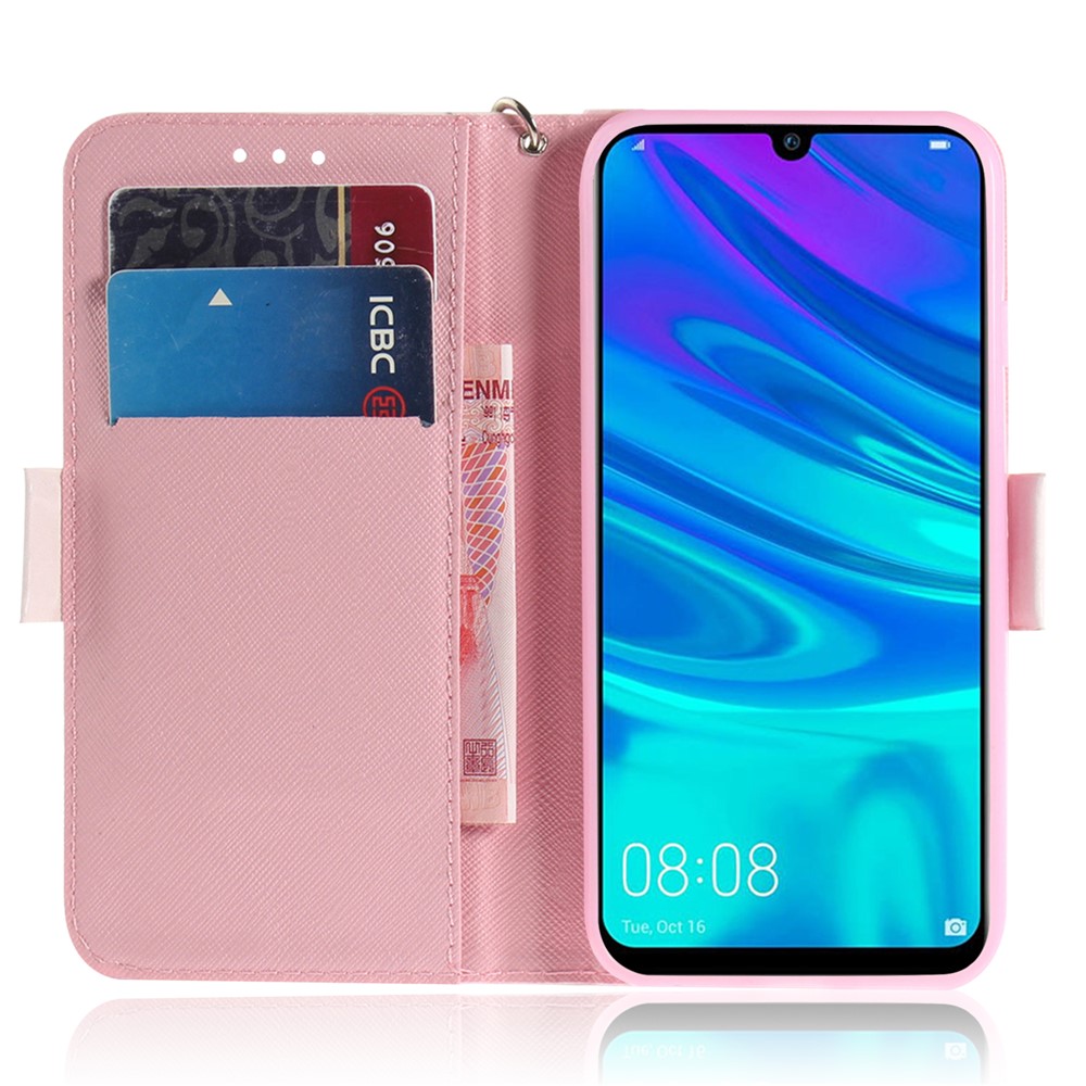 Pattern Printing Light Spot Decor Leather Wallet Case for Huawei P Smart (2019) - High-heeled Shoes-7