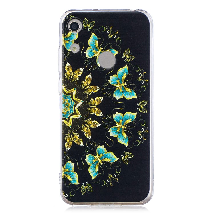 Pattern Printing TPU Back Case for Huawei Honor 8A - Colorized Butterfly-2