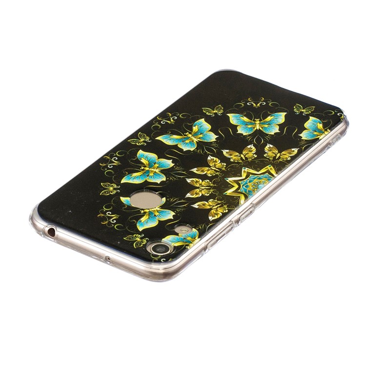 Pattern Printing TPU Back Case for Huawei Honor 8A - Colorized Butterfly-4