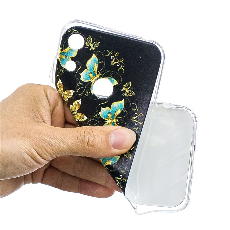 Pattern Printing TPU Back Case for Huawei Honor 8A - Colorized Butterfly-5