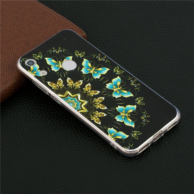 Pattern Printing TPU Back Case for Huawei Honor 8A - Colorized Butterfly-6