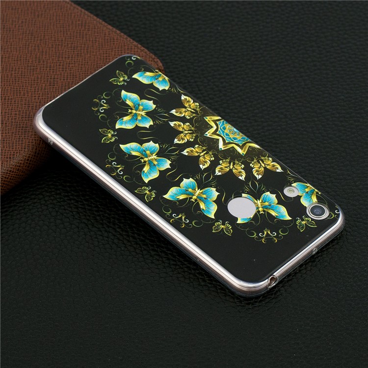 Pattern Printing TPU Back Case for Huawei Honor 8A - Colorized Butterfly-7