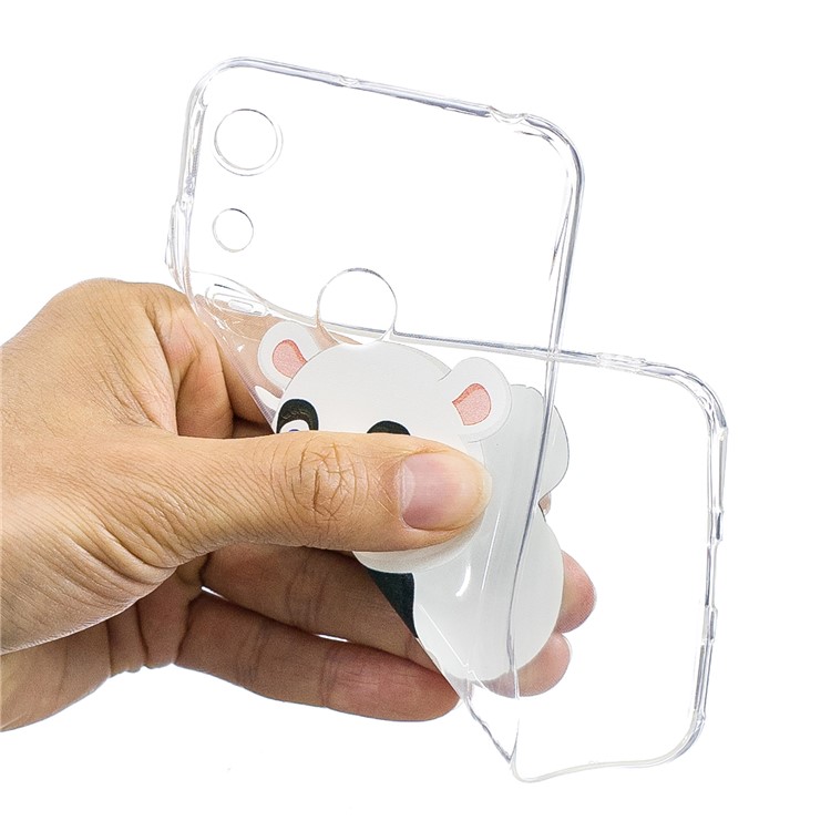 Pattern Printing TPU Back Case for Huawei Honor 8A - Panda Holding a Bottle-5