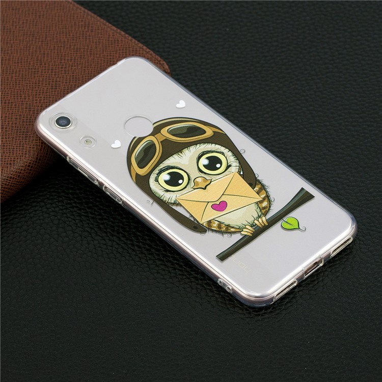 Pattern Printing TPU Back Case for Huawei Honor 8A - Owl Pattern-6