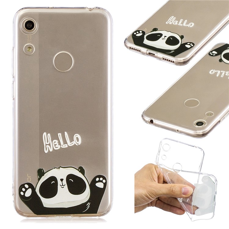 Pattern Printing TPU Back Case for Huawei Honor 8A - Cute Panda-1