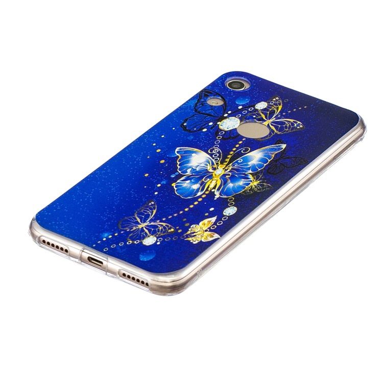 Pattern Printing TPU Back Case for Huawei Honor 8A - Butterfly Pattern-3