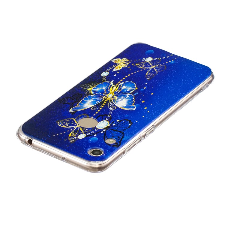 Pattern Printing TPU Back Case for Huawei Honor 8A - Butterfly Pattern-4