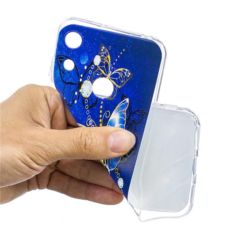 Pattern Printing TPU Back Case for Huawei Honor 8A - Butterfly Pattern-5