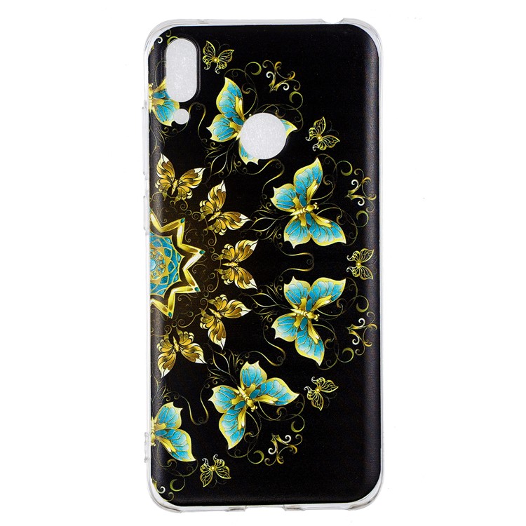 Pattern Printing TPU Case for Huawei Y7 (2019) - Colorized Butterfly-2