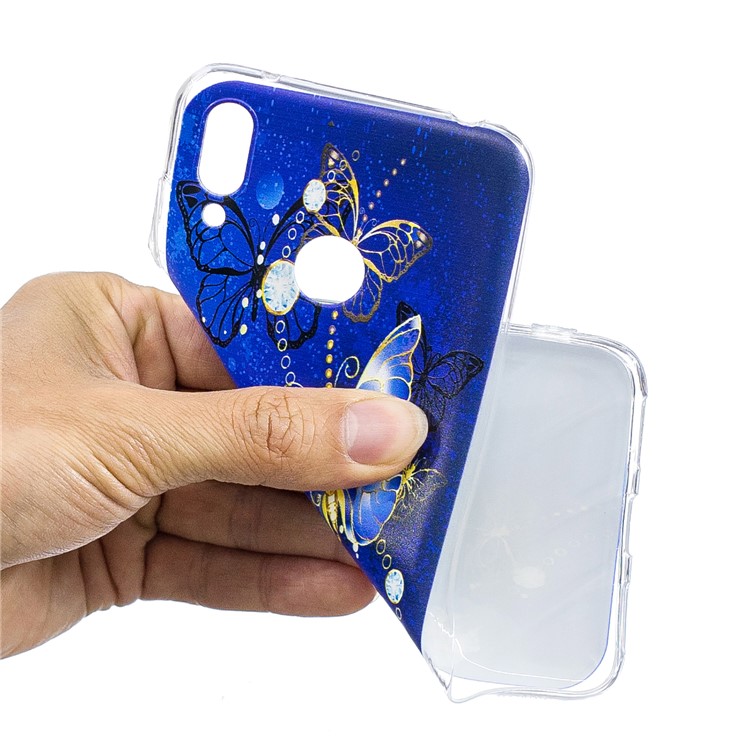 Pattern Printing TPU Case for Huawei Y7 (2019) - Butterfly Pattern-5
