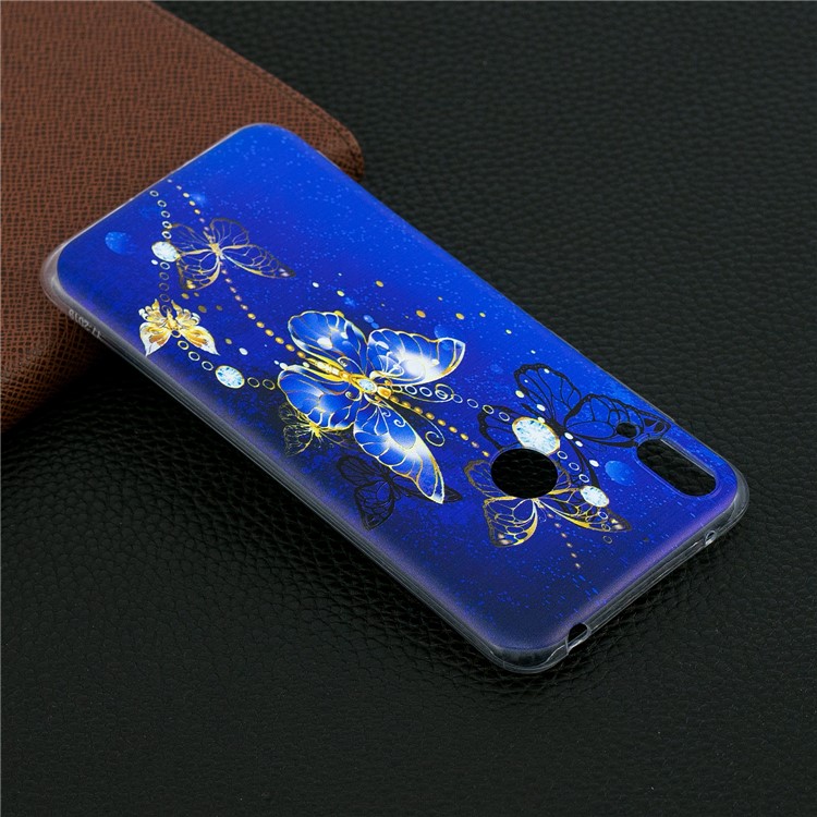Pattern Printing TPU Case for Huawei Y7 (2019) - Butterfly Pattern-7