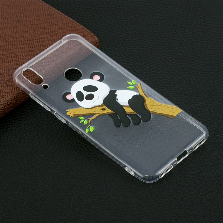 Pattern Printing TPU Case for Huawei Y7 (2019) - Panda Climbing Tree-6