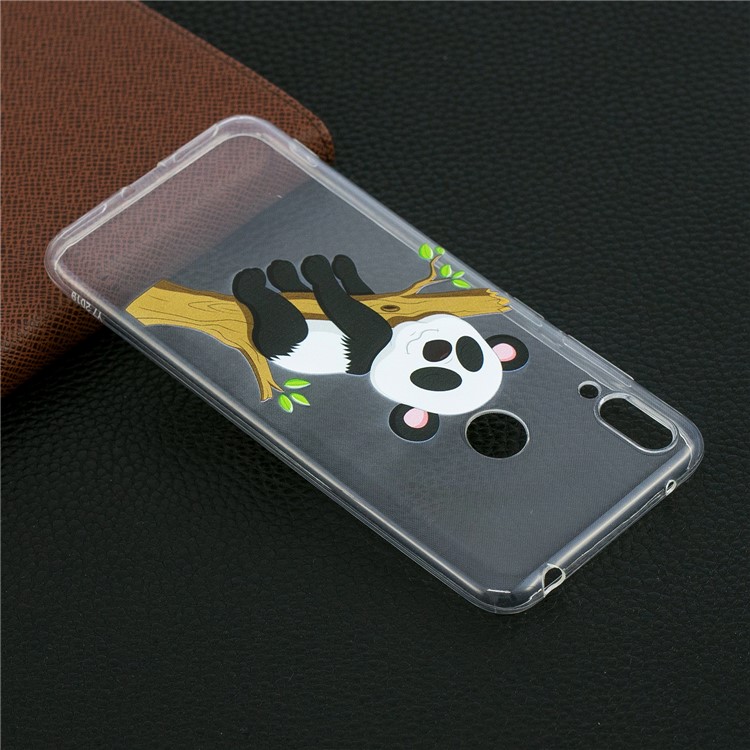 Pattern Printing TPU Case for Huawei Y7 (2019) - Panda Climbing Tree-7