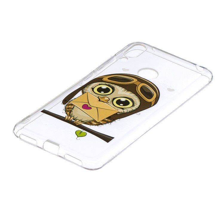 Pattern Printing TPU Case for Huawei Y7 (2019) - Owl Pattern-3