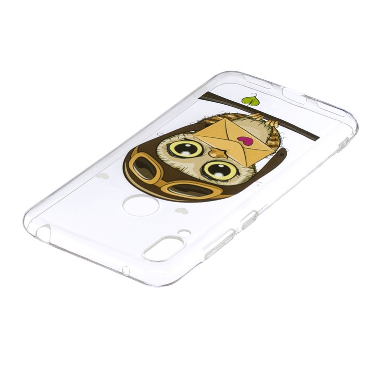Pattern Printing TPU Case for Huawei Y7 (2019) - Owl Pattern-4