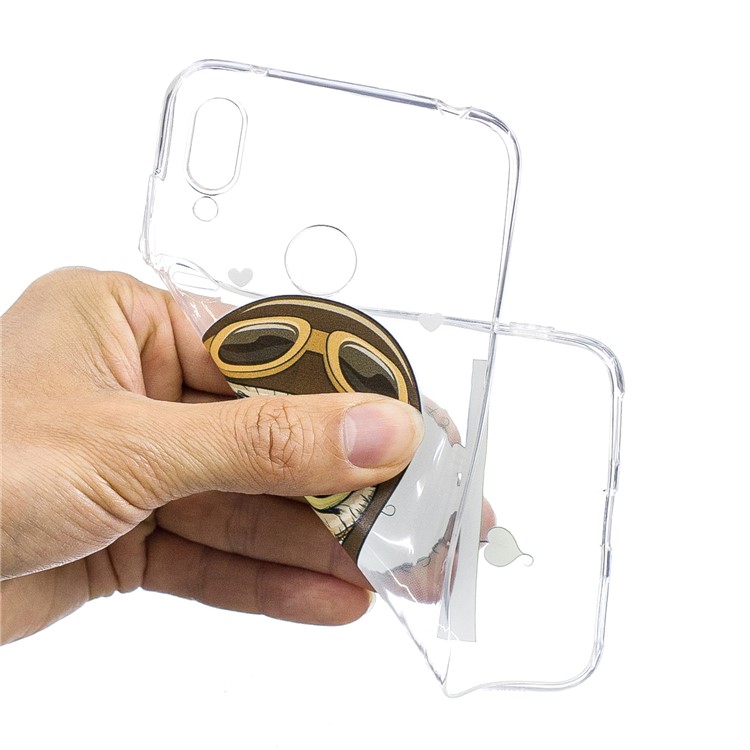 Pattern Printing TPU Case for Huawei Y7 (2019) - Owl Pattern-5