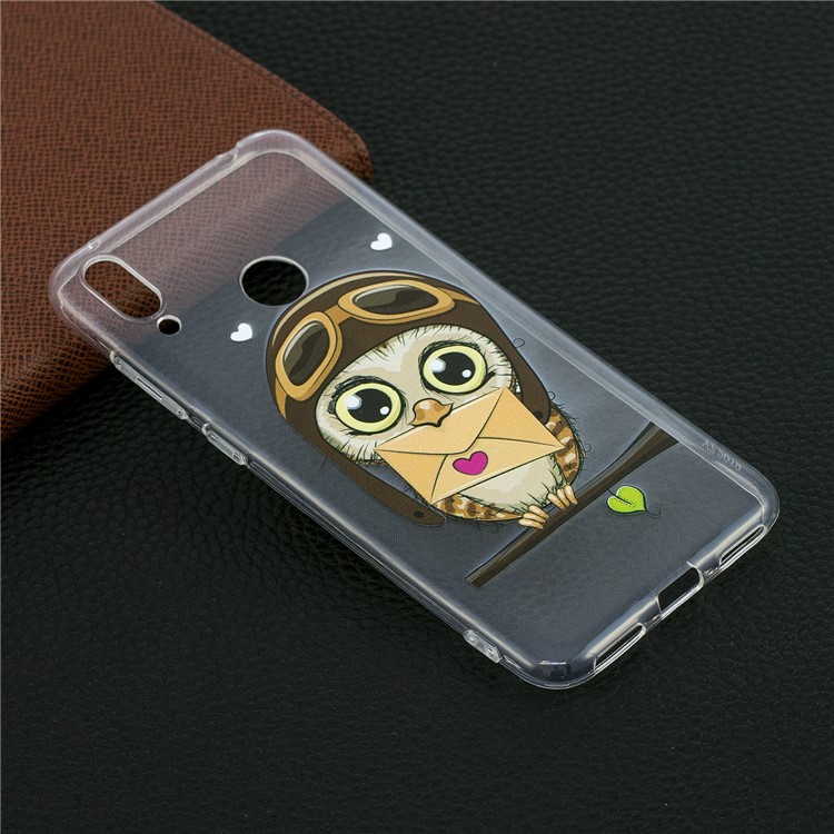 Pattern Printing TPU Case for Huawei Y7 (2019) - Owl Pattern-6