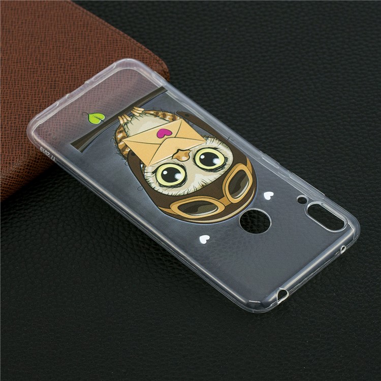 Pattern Printing TPU Case for Huawei Y7 (2019) - Owl Pattern-7