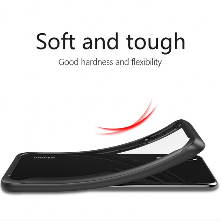 Shock Absorption PC + TPU Hybrid Cell Phone Case for Huawei P30 - Black-2