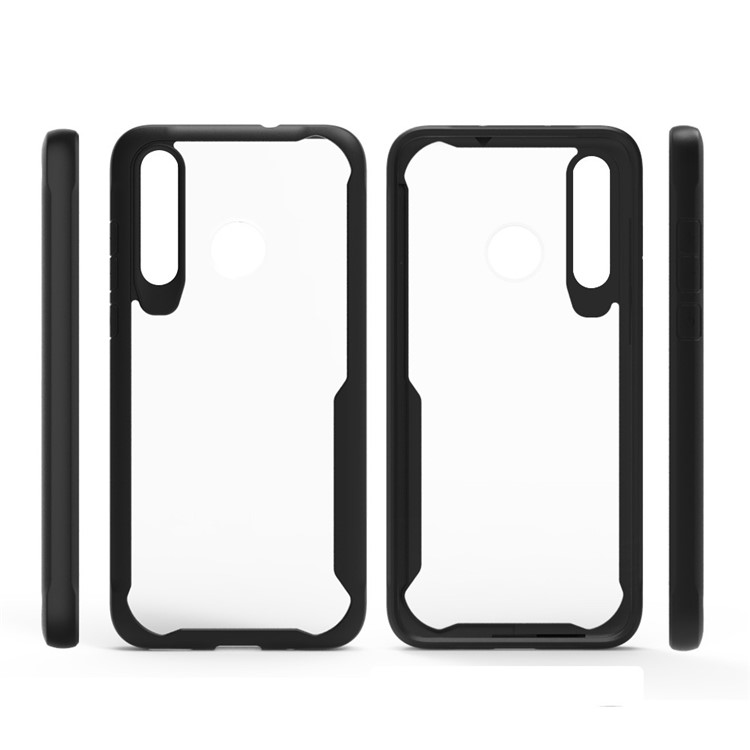 Shock Absorption PC + TPU Hybrid Cell Phone Case for Huawei P30 - Black-6