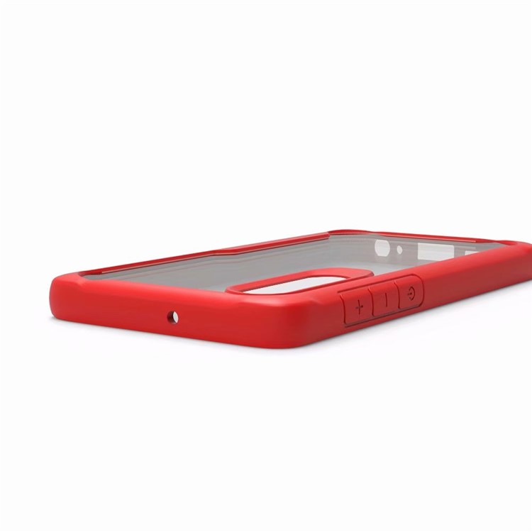 Shock Absorption PC + TPU Hybrid Cell Phone Case for Huawei P30 - Red-2