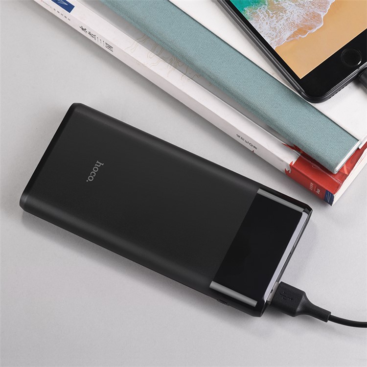 HOCO B35C 12000mAh Entourage Mobile Power Bank Dual USB with Digital Display - Black-5