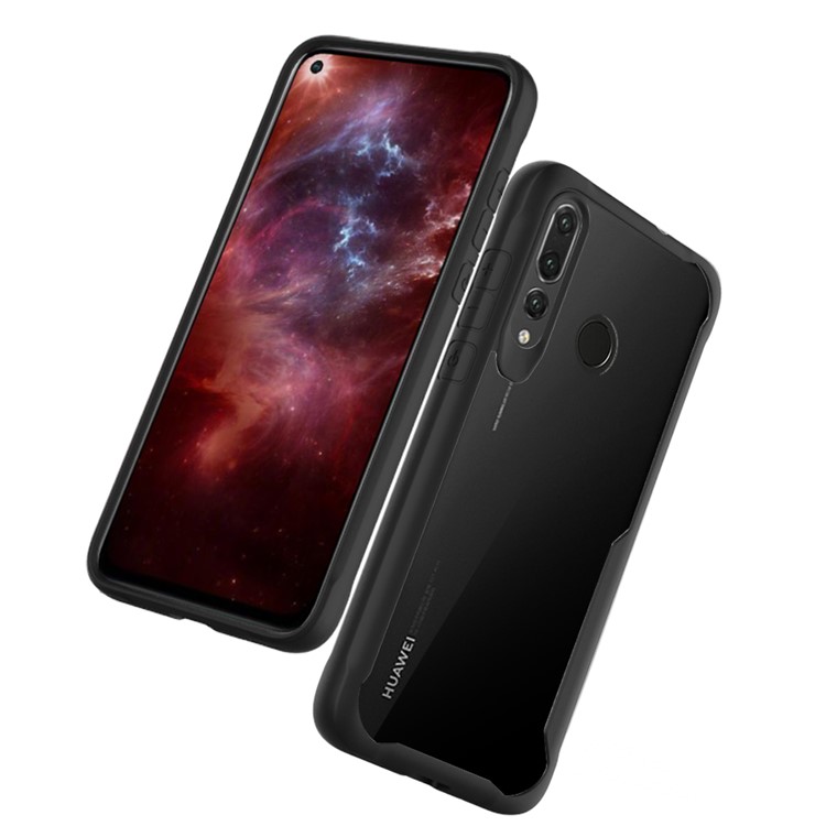 Shock-resistant PC + TPU Hybrid Phone Case Cover for Huawei nova 4 - Black-2